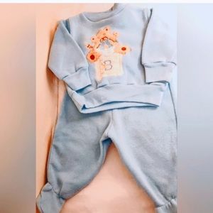 90's Vtg. Baby blue sweatshirt and pants set